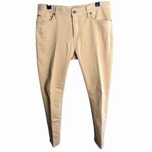 Banana Republic Slim Traveler Pants Mens 32x30 Khaki Straight Stretch 488420